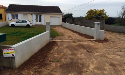 Clôture en béton