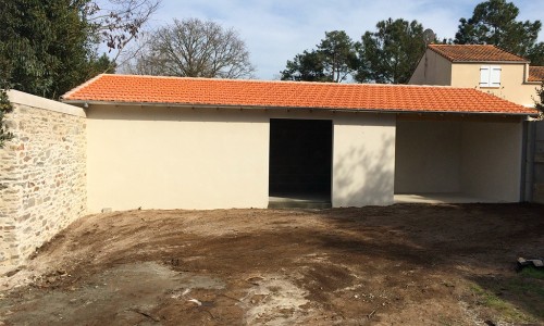 rénovation d'un abris garage